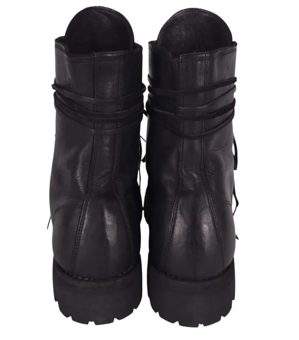 Guidi 795V_N Horse Full Grain Lace Up Boots US 11 EU 44 Mens Black Vibram